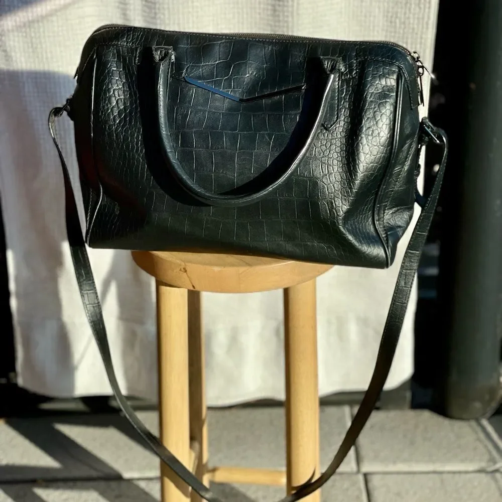 ‎Reece Hudson Bowery Duffle Leather Bag